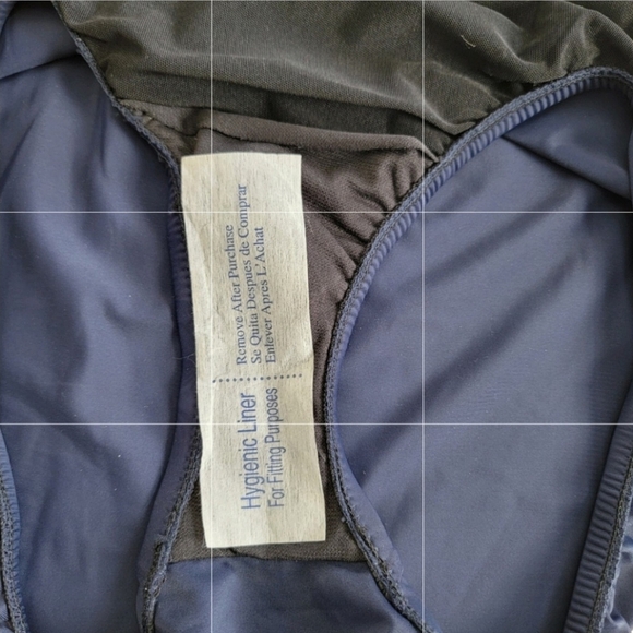 Swim Solutions Navy Multi Color Floral Tummy Control Tiered Swimsuit Sz10 D NEW - Picture 13 of 16